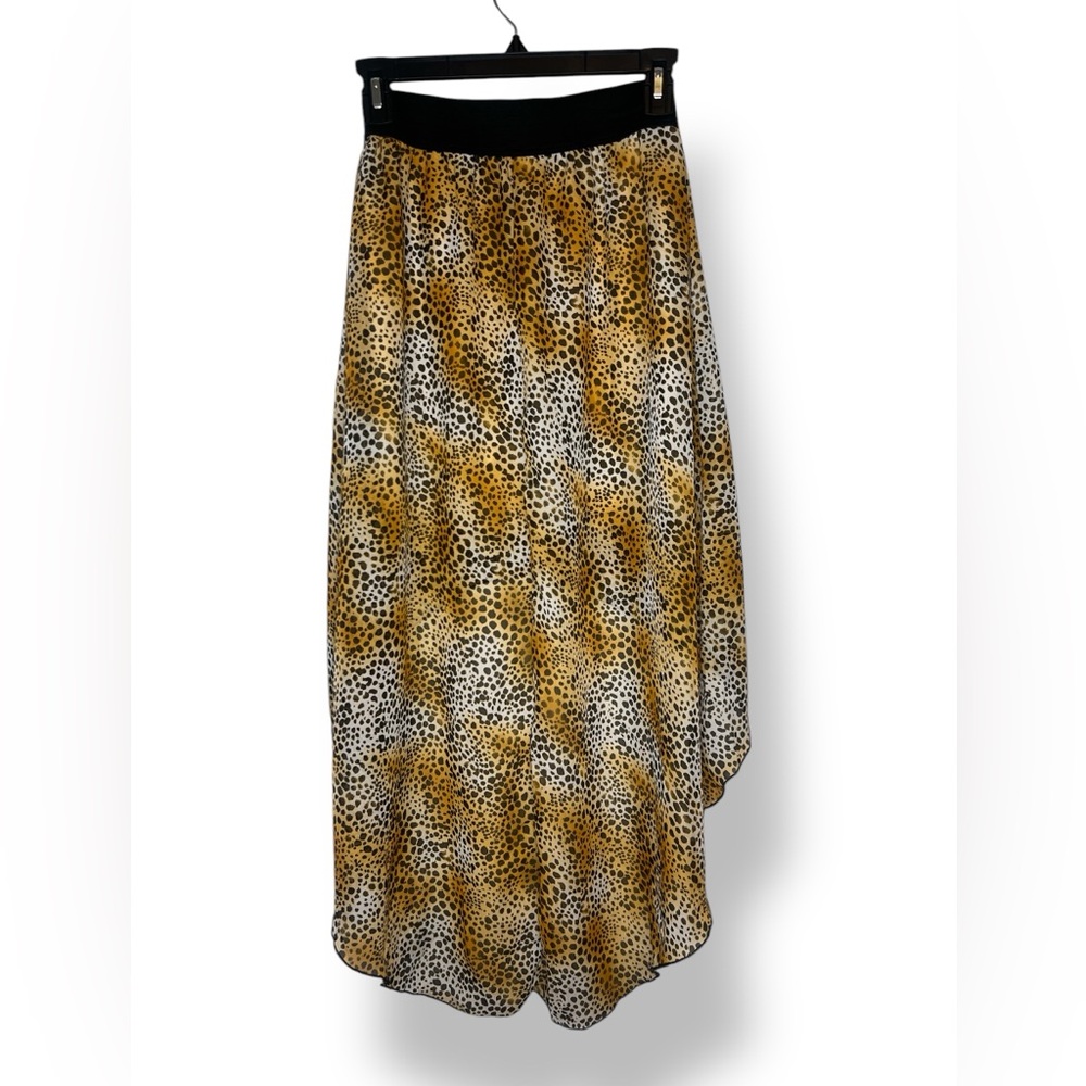 Free Kisses Leopard Print High-Low Skirt - Picture 2 of 3